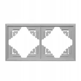abex-ramka-podwojna-2x-do-serii-luna-kolor-srebrna-ip20-81x152x6mm-ra-2l