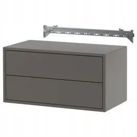 ikea-eket-kombinacja-szafek-wiszacych-z-2-szufladami-ciemnoszary-70x35x35cm
