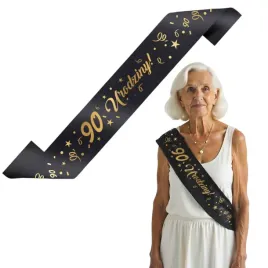 szarfa-urodzinowa-90-urodziny-glamour-czarno-zlota-160-cm