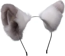 urocze-futrzane-kocie-lisie-uszy-cosplay-anime-furry-opaska-bialo-szare