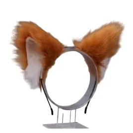 urocze-futrzane-kocie-lisie-uszy-cosplay-anime-furry-opaska-rudo-biale