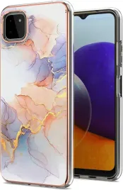 etui-samsung-galaxy-a22-4g-marmur-bialy-silikonowe-antywstrzasowe