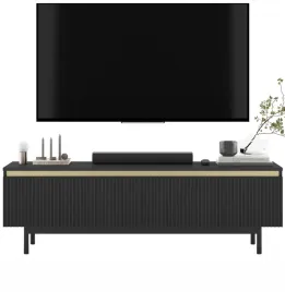 szafka-rtv-glamour-czarny-mat-komoda-rtv-rama-czarna-metalowa-140-cm