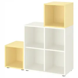 ikea-eket-kombinacja-szafek-ze-stopkami-bialy-bladozolty-105x35x107-cm