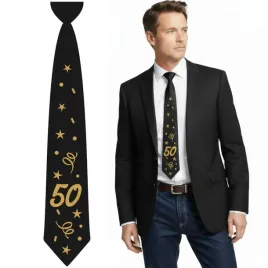 krawat-50-urodziny-glamour-birthday-czarny-43-cm