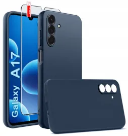 etui-granatowe-matowe-silikon-slim-do-samsung-a17-5g-szklo-9h