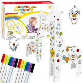 zestaw-artystyczny-zyrafa-kartonowa-do-malowania-skladania-kolorowania-duzy