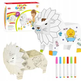 zestaw-artystyczny-lew-kartonowy-do-malowania-skladania-kolorowanka-mazaki