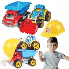 zestaw-2-pojazdy-budowlane-koparka-wywrotka-kask-budowlany-budowa-3954