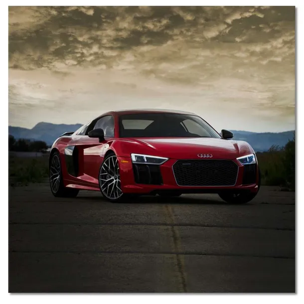 obrazy-90x90-czerwone-audi-samochod-stan-nowy