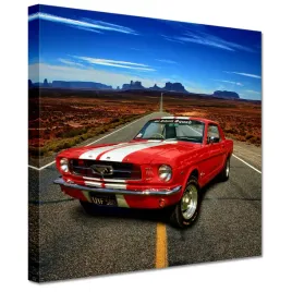 obrazy-20x20-czerwony-ford-mustang-usa