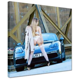 obrazy-30x30-piekna-kobieta-i-szybkie-auto