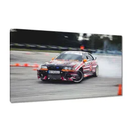 obrazy-120x70-bmw-drift-palenie-opon