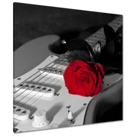 obrazy-90x90-gitara-elektryczna-z-roza