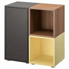 ikea-eket-kombinacja-szafek-ciemnoszary-orzech-bladozolty-70x35x72-cm