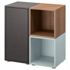 ikea-eket-kombinacja-szafek-ciemnoszary-orzech-szaroniebieski-70x35x72-cm