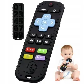 zabkowanie-zabawki-do-zucia-gryzak-dla-niemowlat-pilot-czern-kolor