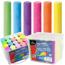 kreda-chodnikowa-kolorowa-gruba-neon-20szt-jumbo-kidea-w-wiaderku