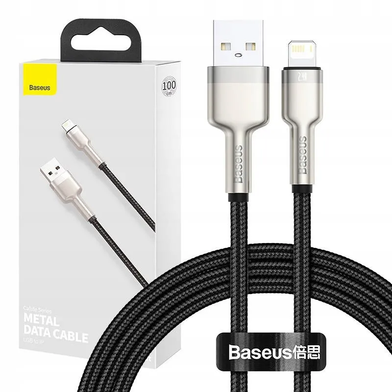 kabel-usb-do-lightning-baseus-cafule-2-4a-1m-czarny-stan-nowy