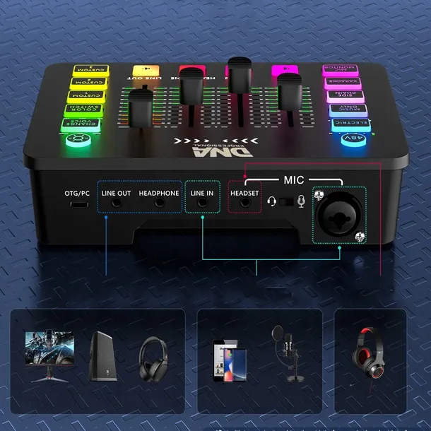 mikser-interfejs-dna-scon-usb-c-phantom-efekty-dla-streamerow-model-sc-one