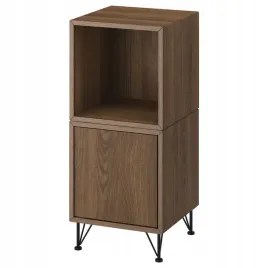 ikea-eket-kombinacja-szafek-z-nozkami-orzech-metal-czarny-35x35x80-cm