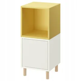 ikea-eket-kombinacja-szafek-z-nozkami-bialy-bladozolty-drewno-35x35x80-cm