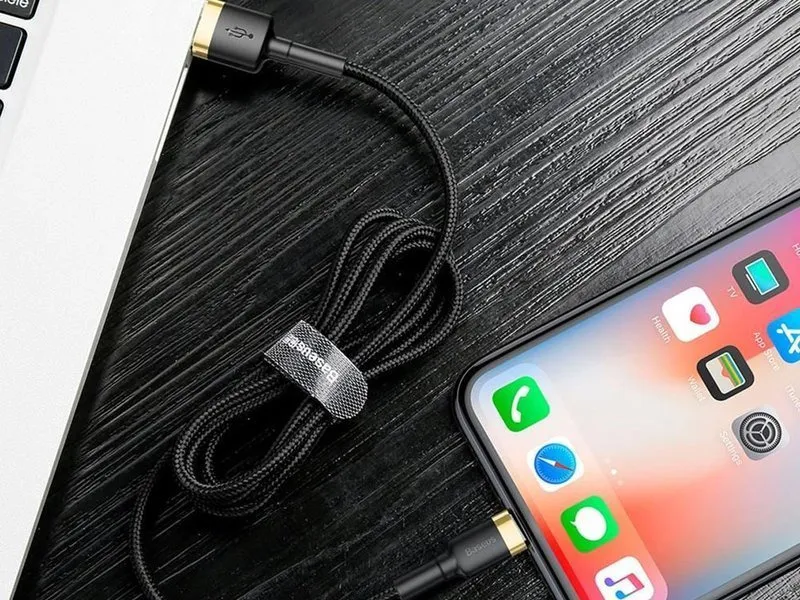 kabel-baseus-cafule-usb-lightning-do-iphone-ipad-ipod-2a-3m-zloty-stan-nowy