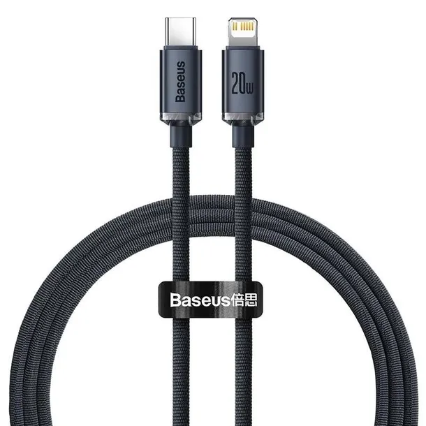 kabel-usb-c-do-lightning-baseus-crystal-20w-pd-1-2m-czarny-stan-opakowania-oryginalne