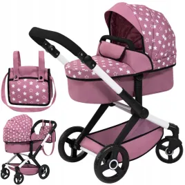 wozek-dla-lalek-rozowy-w-gwiazdki-spacerowy-spacerowka-nowoczesny-elegancki