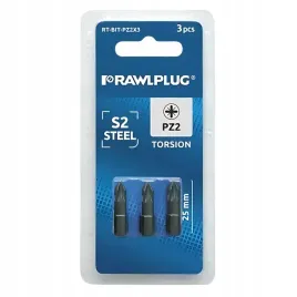 rawlplug-groty-bity-torision-pozidriv2-pz2-3x25mm-3-szt