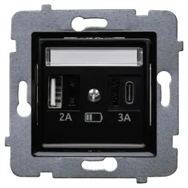 ladowarka-usb-a-c-polmark-rosa-czarny-mat
