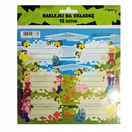 naklejki-na-okladke-ksiazki-zeszyty-12szt-pixele-gra-2-henry-7769