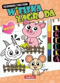 kolorowanka-z-kredka-wiejska-zagroda