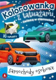 kolorowanka-z-tatuazami-swieca-w-ciemnosci-samochody-osobowe