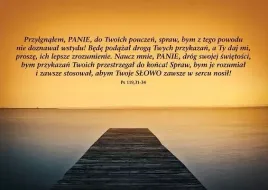 kartka-z-wersetem-przylgnalem-panie-do-twoich-pouczen