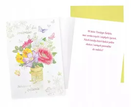 karnet-imieninowy-w-kwiaty