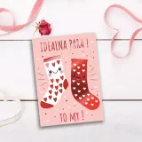 karnet-b6-walentynki-skarpety-stan-nowy