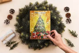 karnet-b6-bn-choinka-z-prezentami