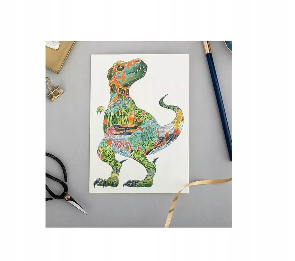 karnet-a100-b6-koperta-tyranozaur