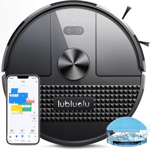 ROBOT SPRZĄTAJĄCY ODKURZACZ MOP 3W1 Lubluelu SL68 4500Pa laser