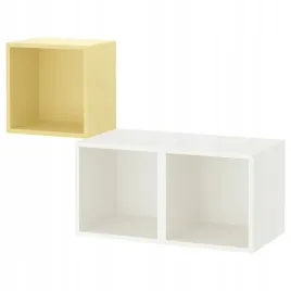 ikea-eket-kombinacja-szafek-sciennych-bladozolty-bialy-105x35x70-cm