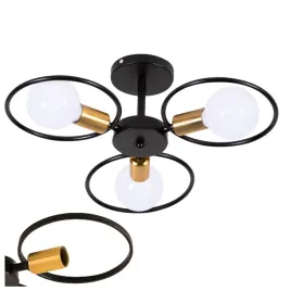 lampa-sufitowa-czarna-zlota-3-punkty-swiatla-natynkowa-loft-glamour-3x-e27
