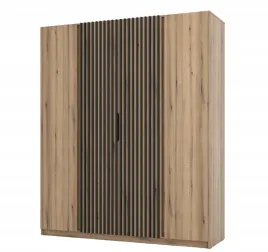wysoka-szafa-200cm-lamele-czarny-mat-dab-evoke-kora-lp