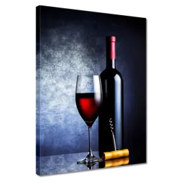 obrazy-30x40-butelka-czerwonego-wina-i-kieliszek