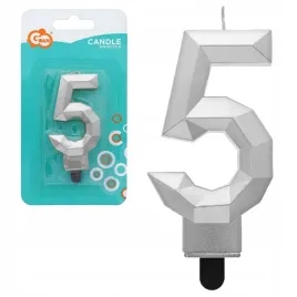 swieczka-cyferka-5-diament-metalik-srebrny-76cm