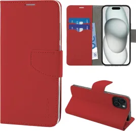 etui-ksiazkowe-iphone-15-plus-czerwone-z-klapka-portfel-newtop