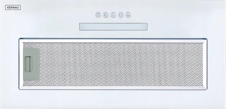 Okap KERNAU KBH I 1161 W Glass Oświetlenie Białe szkło wkład zabudowa AGD