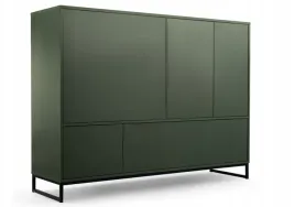 duza-komoda-160cm-piaskowy-bez-butelkowa-zielen-metalowe-nozki-gex-st