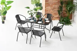 zestaw-balkonowy-stol-z-szyba-70x120x70cm-i-szesc-krzesel-czarny-rattan