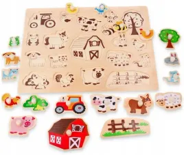 montessori-ukladanka-zwierzatka-farma-drewniane-puzzle-z-uchwytami-lelin